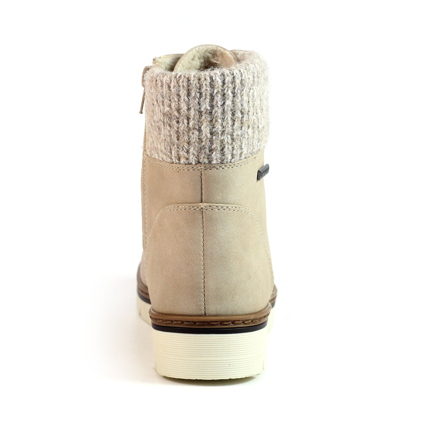 Stone - Back - Lunar Womens-Ladies Wolfsburg Waterproof Winter Boots