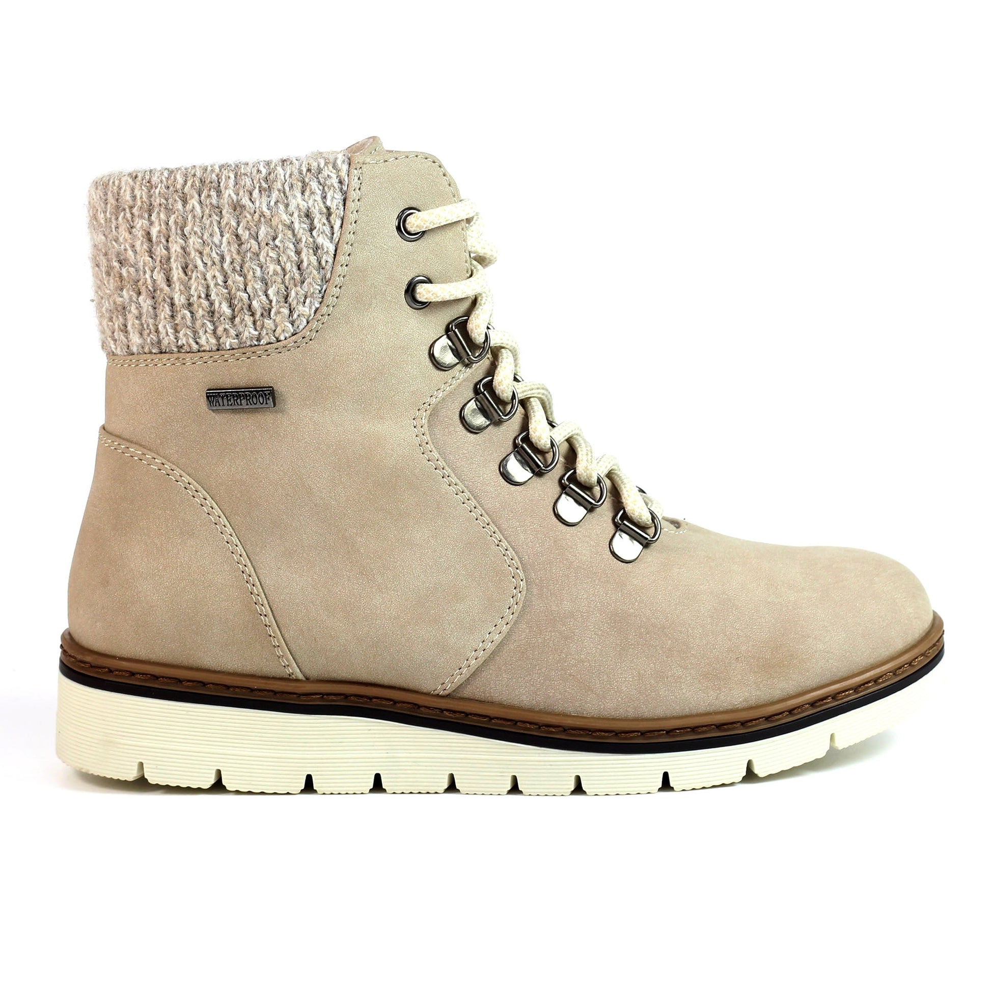Stone - Side - Lunar Womens-Ladies Wolfsburg Waterproof Winter Boots