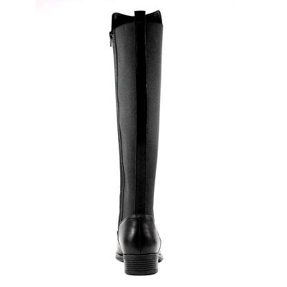 Black - Back - Lunar Womens-Ladies Winford Long Boots