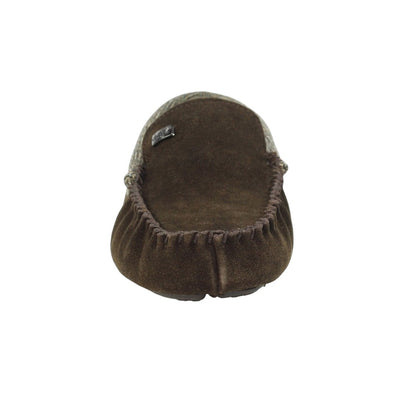 Brown - Pack Shot - Lazy Dogz Mens Worley Suede Slippers