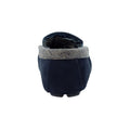 Blue - Back - Lazy Dogz Mens Worley Suede Slippers