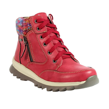 Red - Front - Lunar Womens-Ladies Buttermere Waterproof Ankle Boots