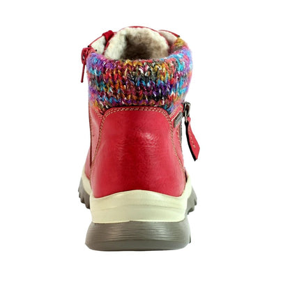 Red - Back - Lunar Womens-Ladies Buttermere Waterproof Ankle Boots