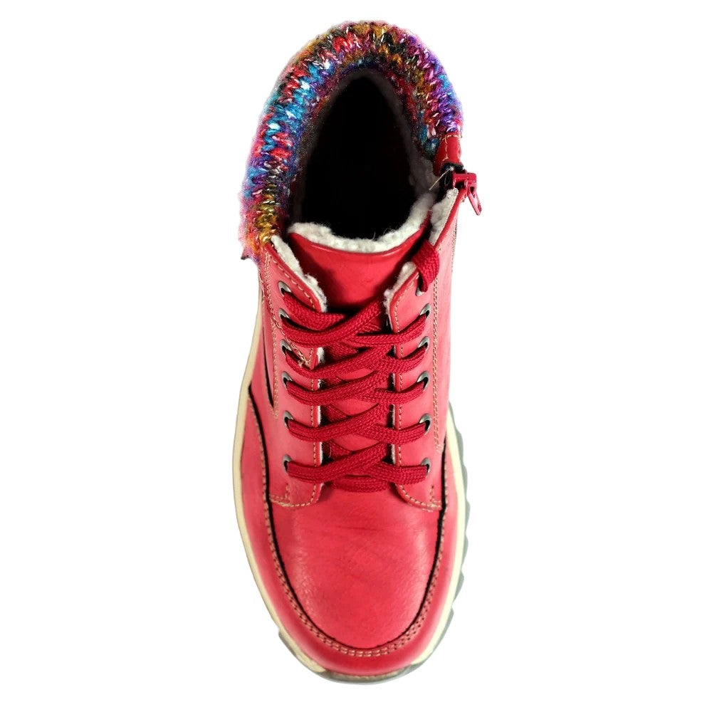 Red - Lifestyle - Lunar Womens-Ladies Buttermere Waterproof Ankle Boots
