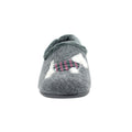 Grey - Close up - Lazy Dogz Womens-Ladies Monique Scottish Terrier Slippers