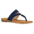 Navy - Front - Lunar Womens-Ladies Ezra Sandals