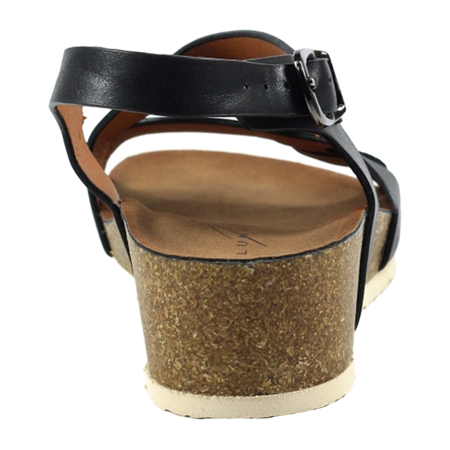 Black - Back - Lunar Womens-Ladies Liberty Sandals
