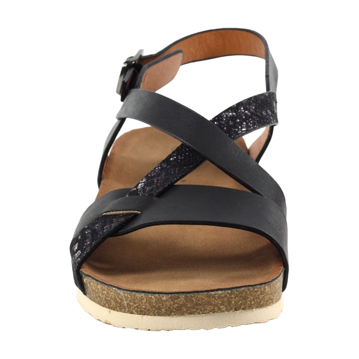 Black - Pack Shot - Lunar Womens-Ladies Liberty Sandals