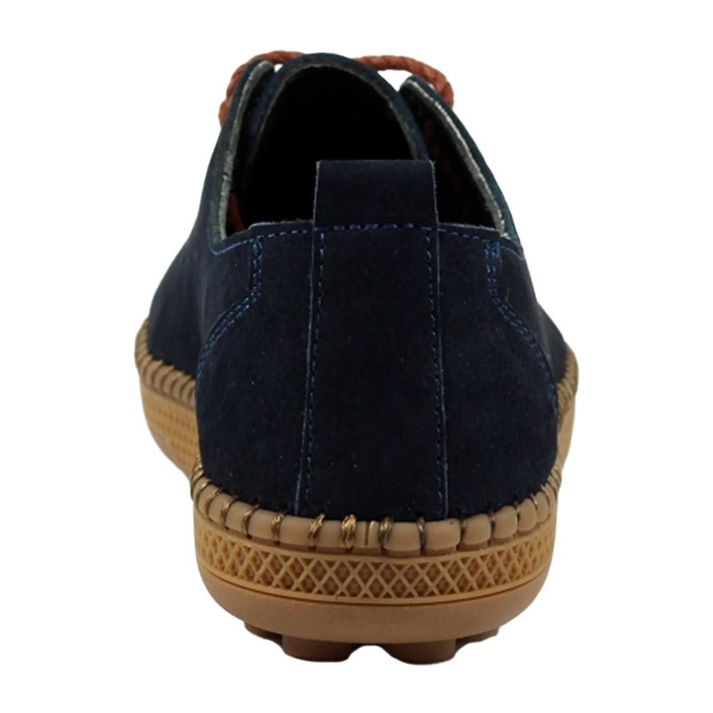 Blue - Back - Lazy Dogz Womens-Ladies Salvador Suede Shoes