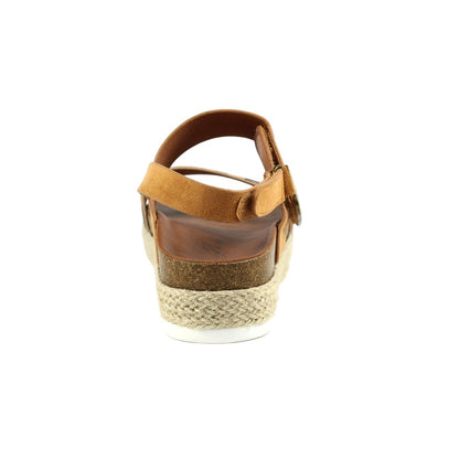Tan - Back - Lunar Womens-Ladies Nessa Sandals