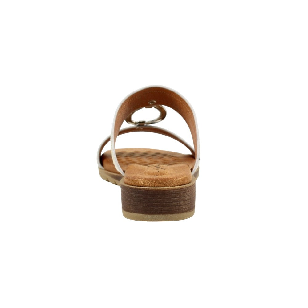 Silver - Back - Lunar Womens-Ladies Bayswater II Sandals