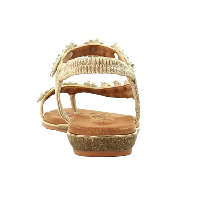 Gold - Lifestyle - Lunar Womens-Ladies Charlotte II Sandals