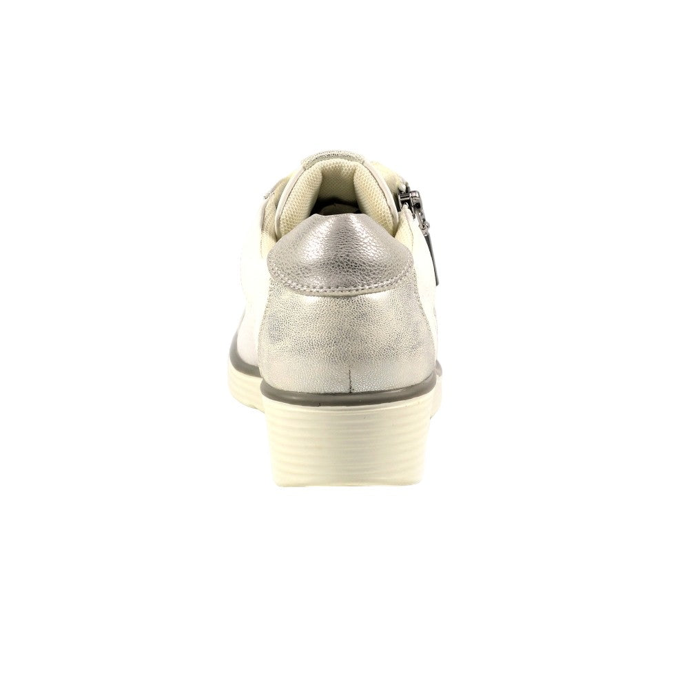 White - Back - Lunar Womens-Ladies Lester Trainers