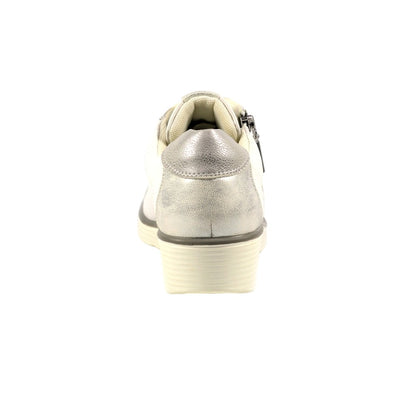 White - Back - Lunar Womens-Ladies Lester Trainers