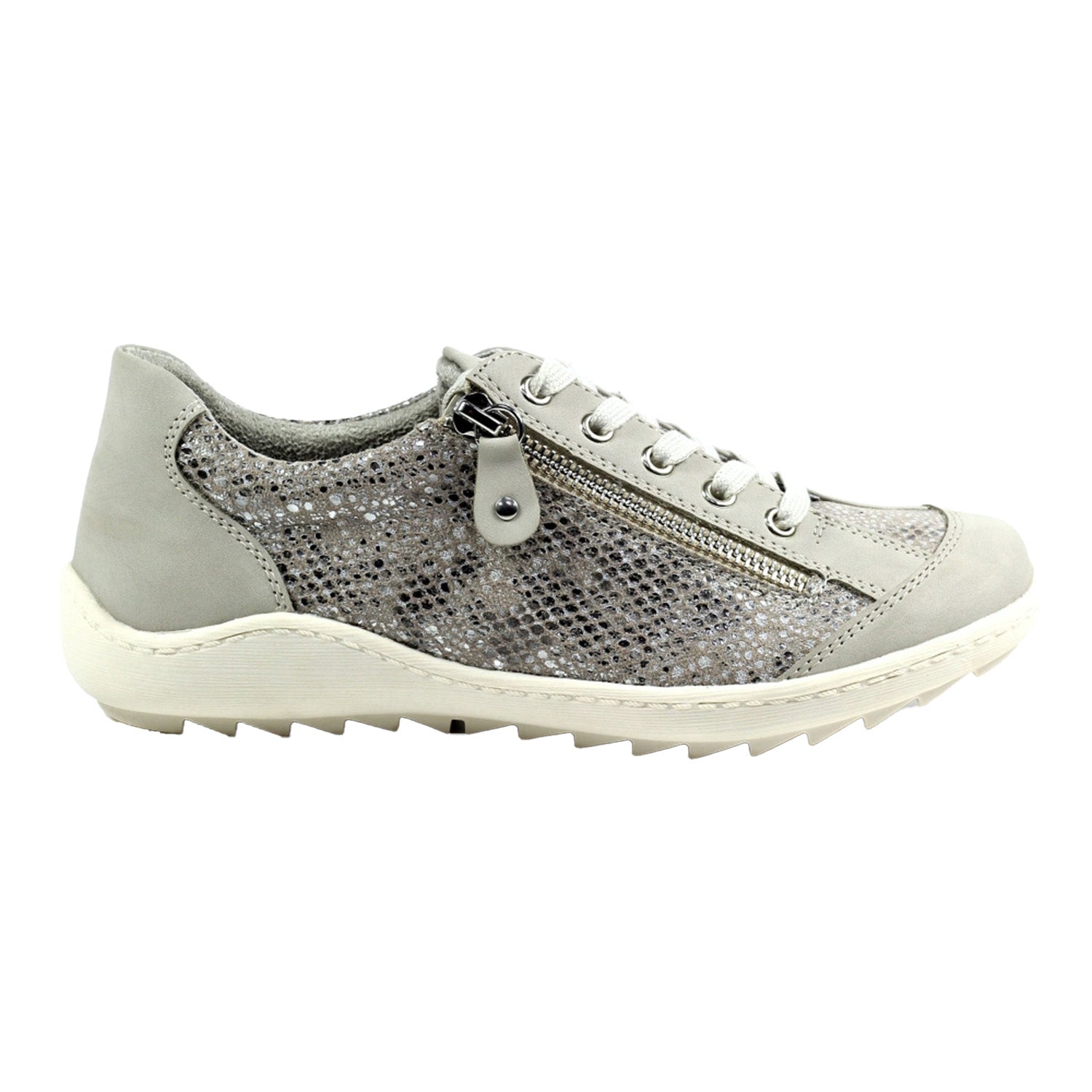 Grey - Side - Lunar Womens-Ladies Tate Trainers