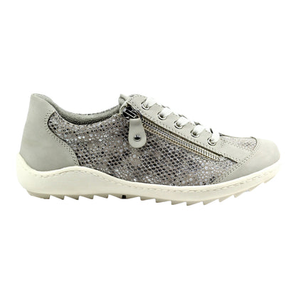 Grey - Side - Lunar Womens-Ladies Tate Trainers