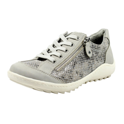 Grey - Pack Shot - Lunar Womens-Ladies Tate Trainers