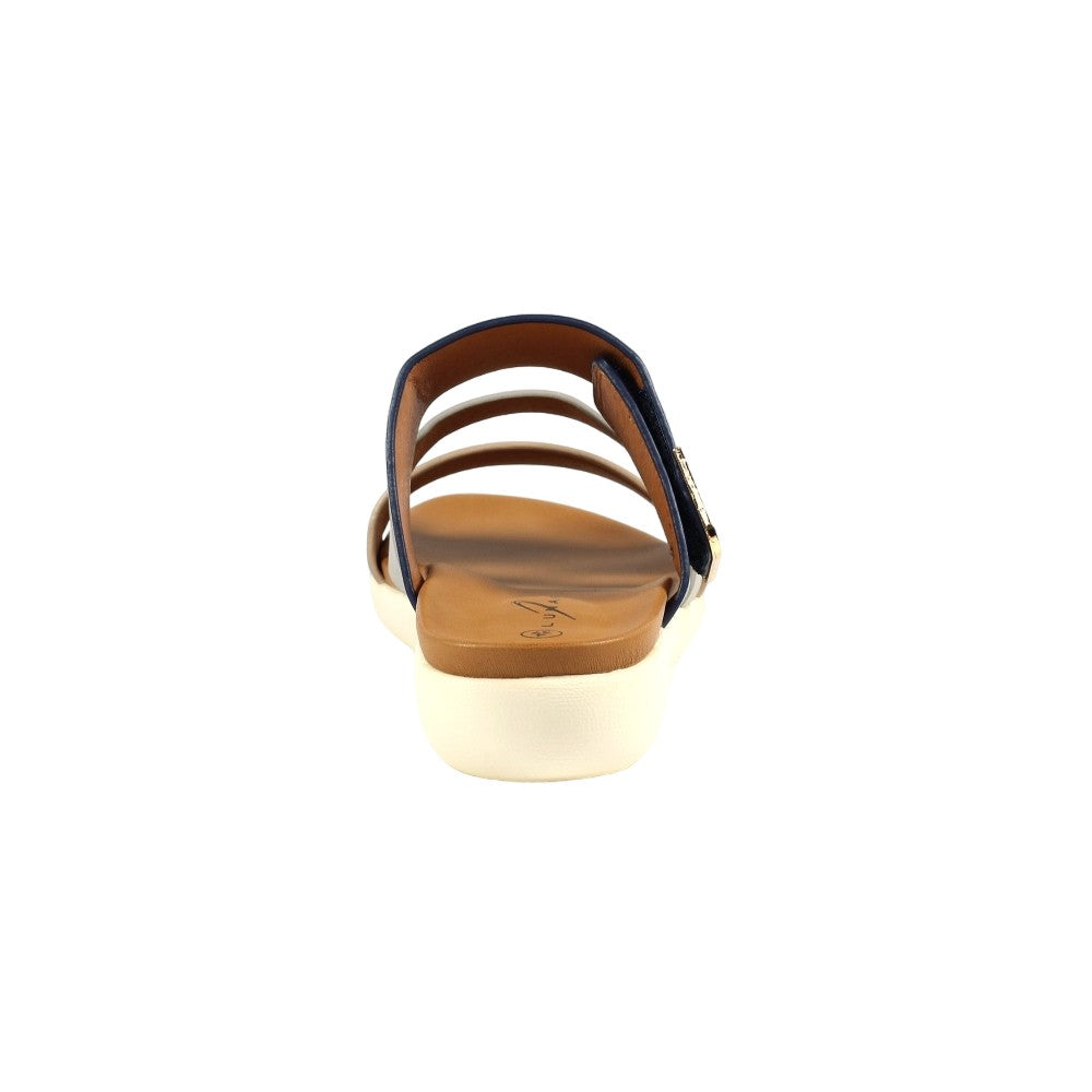Blue - Back - Lunar Womens-Ladies Millor Sandals