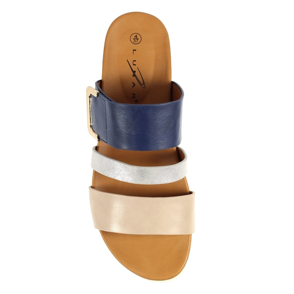 Blue - Lifestyle - Lunar Womens-Ladies Millor Sandals