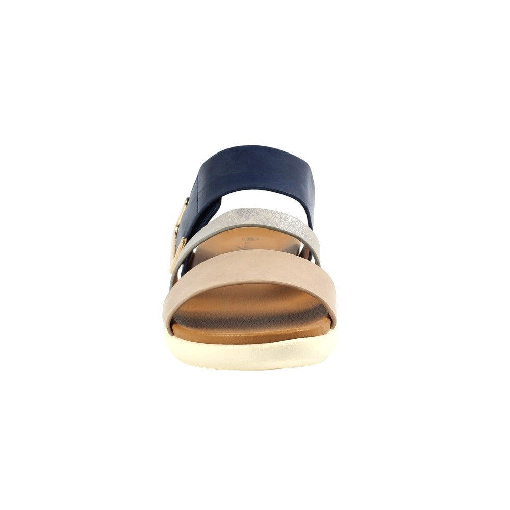 Blue - Pack Shot - Lunar Womens-Ladies Millor Sandals