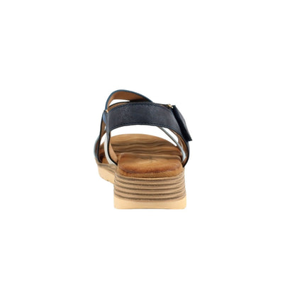 Blue - Back - Lunar Womens-Ladies Cayman Sandals