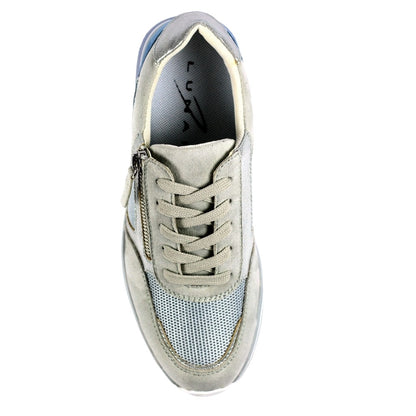 Grey - Lifestyle - Lunar Womens-Ladies Haller Suede Trainers