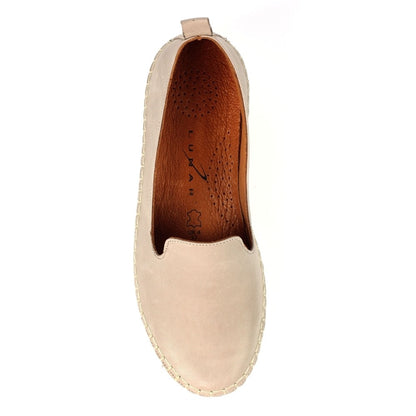 Stone - Side - Lunar Womens-Ladies Kenley Leather Shoes