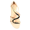 Beige - Side - Lunar Womens-Ladies Girona Sandals