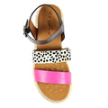 Fuchsia - Side - Lunar Womens-Ladies Summer Sandals