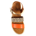 Orange - Side - Lunar Womens-Ladies Summer Sandals