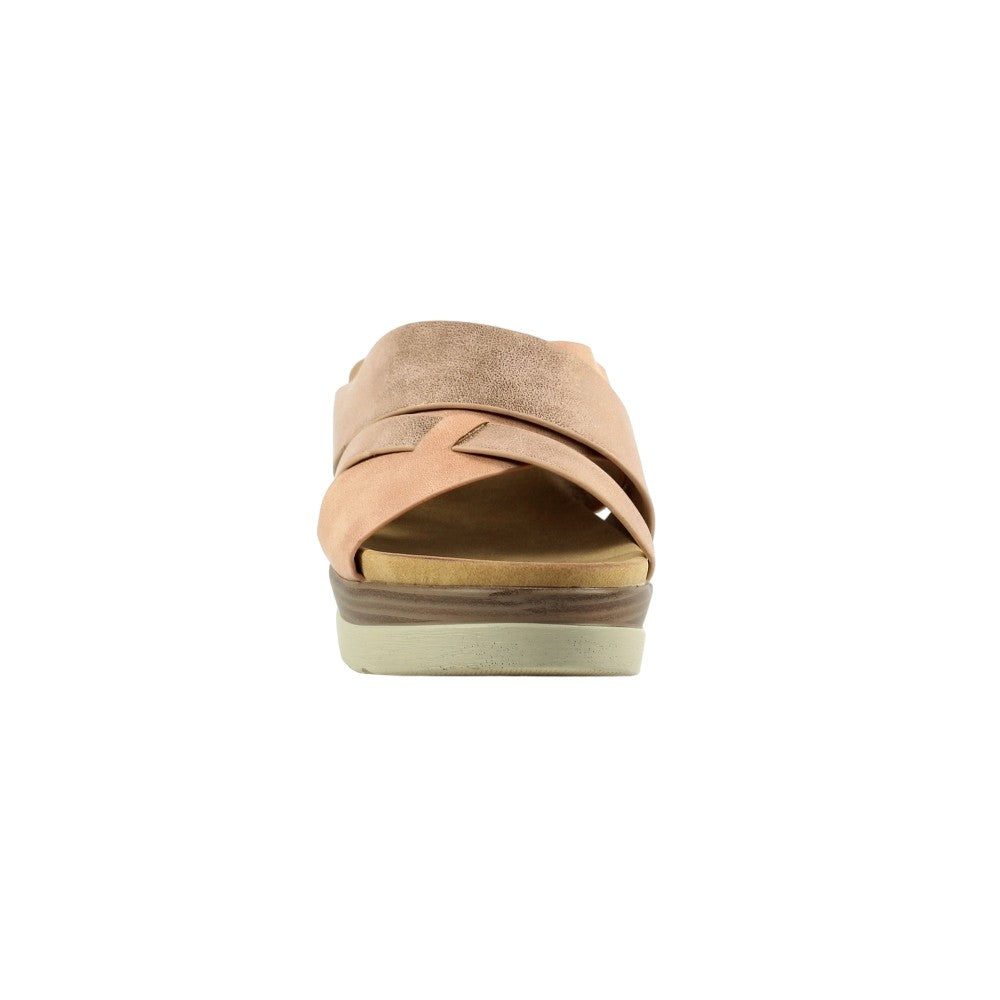 Rose - Pack Shot - Lunar Womens-Ladies Maven Wedge Sandals