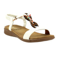 White - Front - Lunar Womens-Ladies Brava Sandals