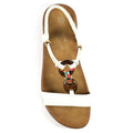 White - Lifestyle - Lunar Womens-Ladies Brava Sandals