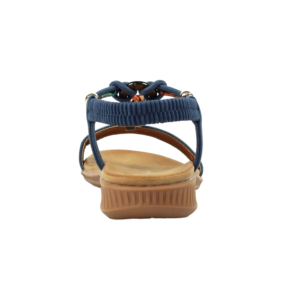 Blue - Back - Lunar Womens-Ladies Brava Sandals