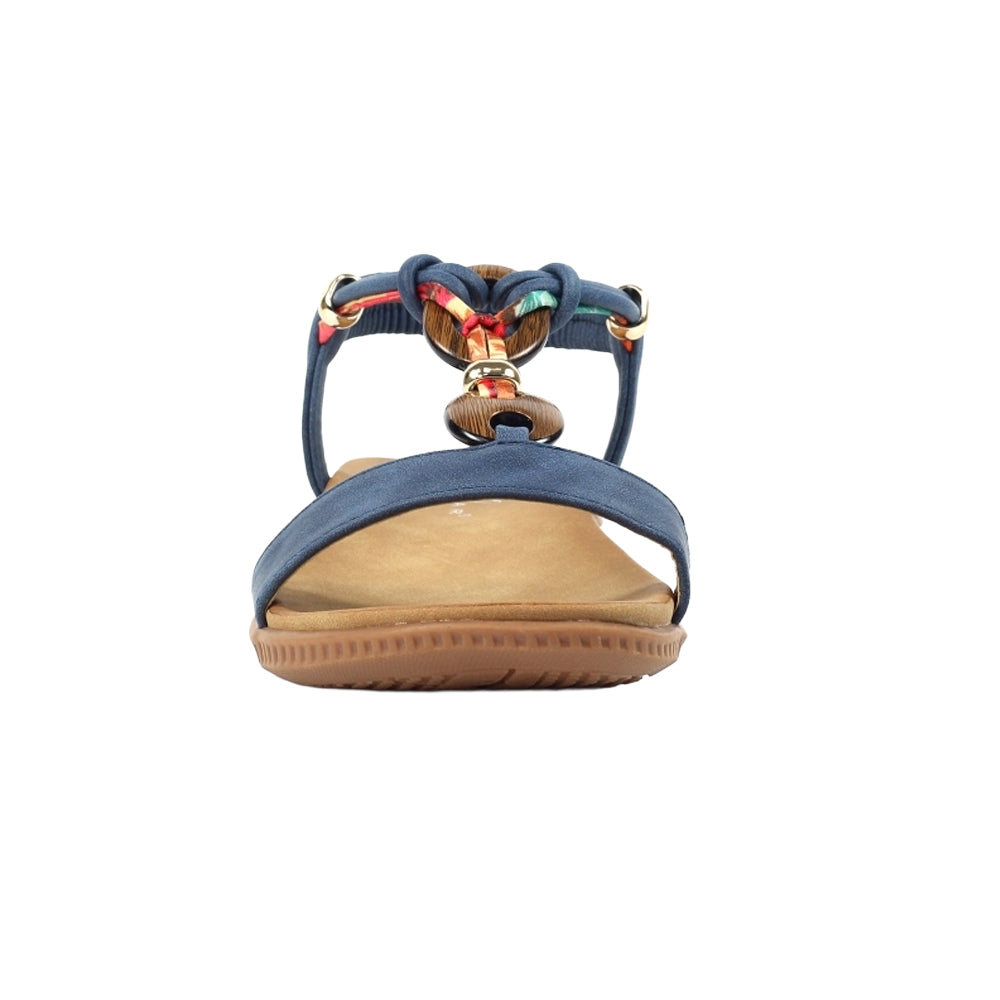 Blue - Pack Shot - Lunar Womens-Ladies Brava Sandals