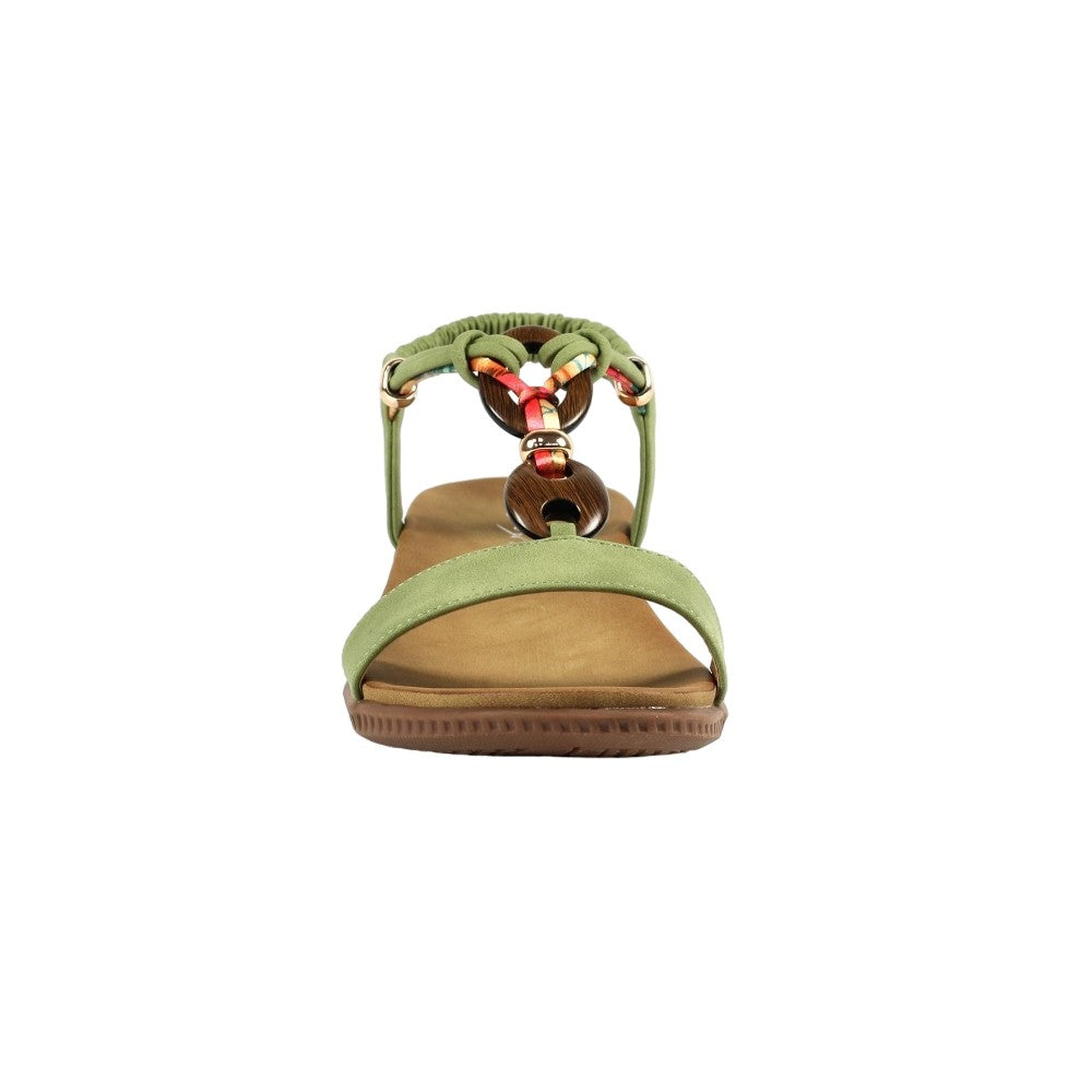 Khaki - Close up - Lunar Womens-Ladies Brava Sandals
