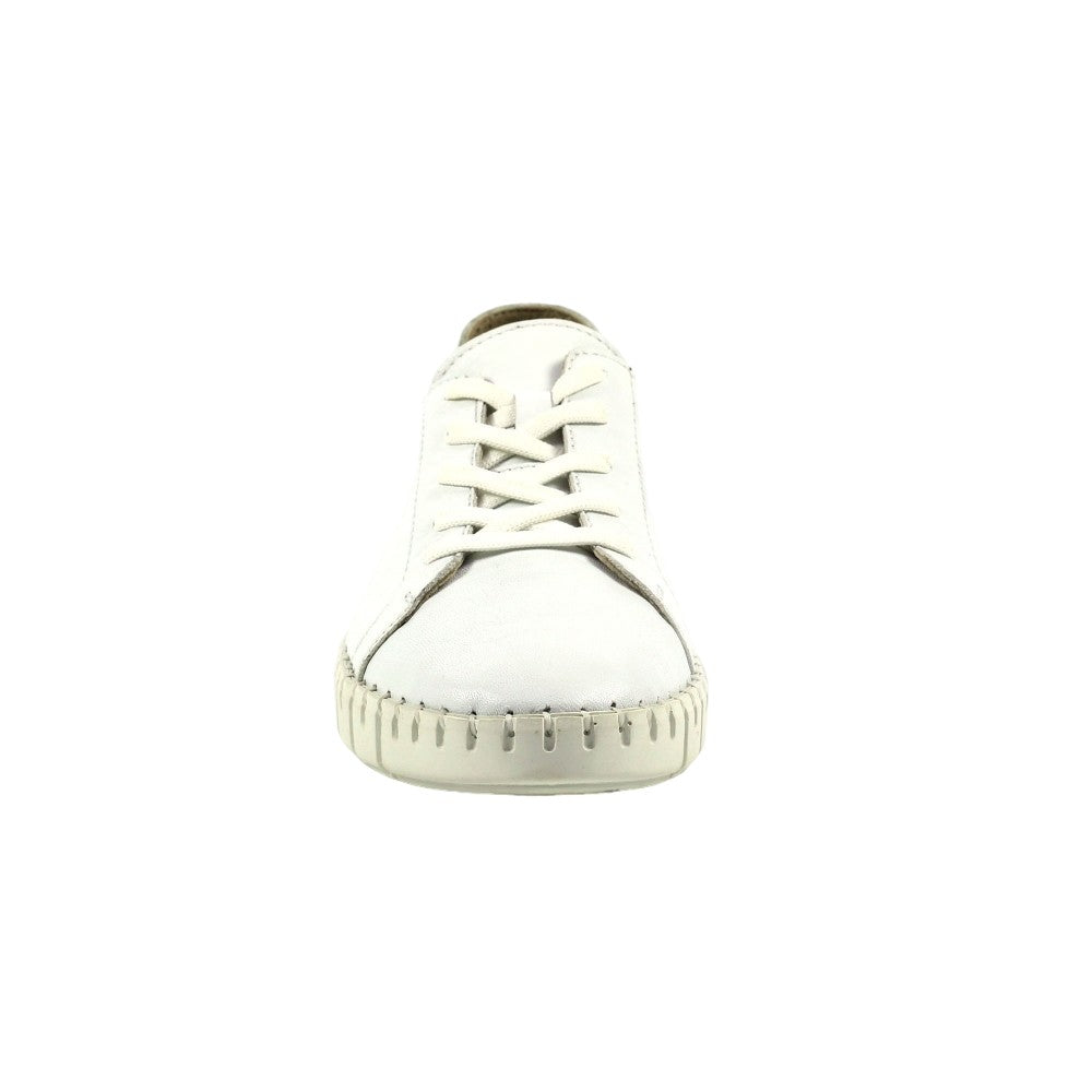 Silver - Lifestyle - Lunar Womens-Ladies Kiera Leather Trainers