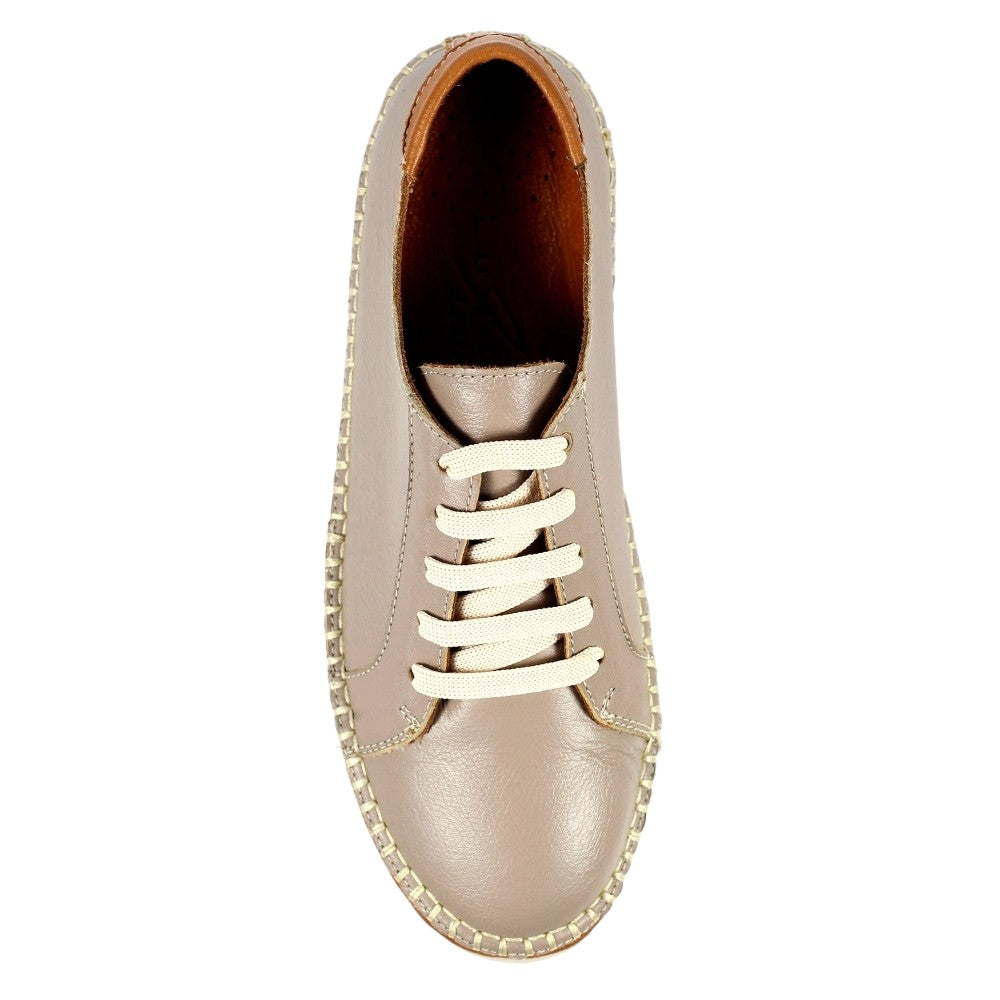 Grey - Lifestyle - Lunar Womens-Ladies Flow Leather Shoes
