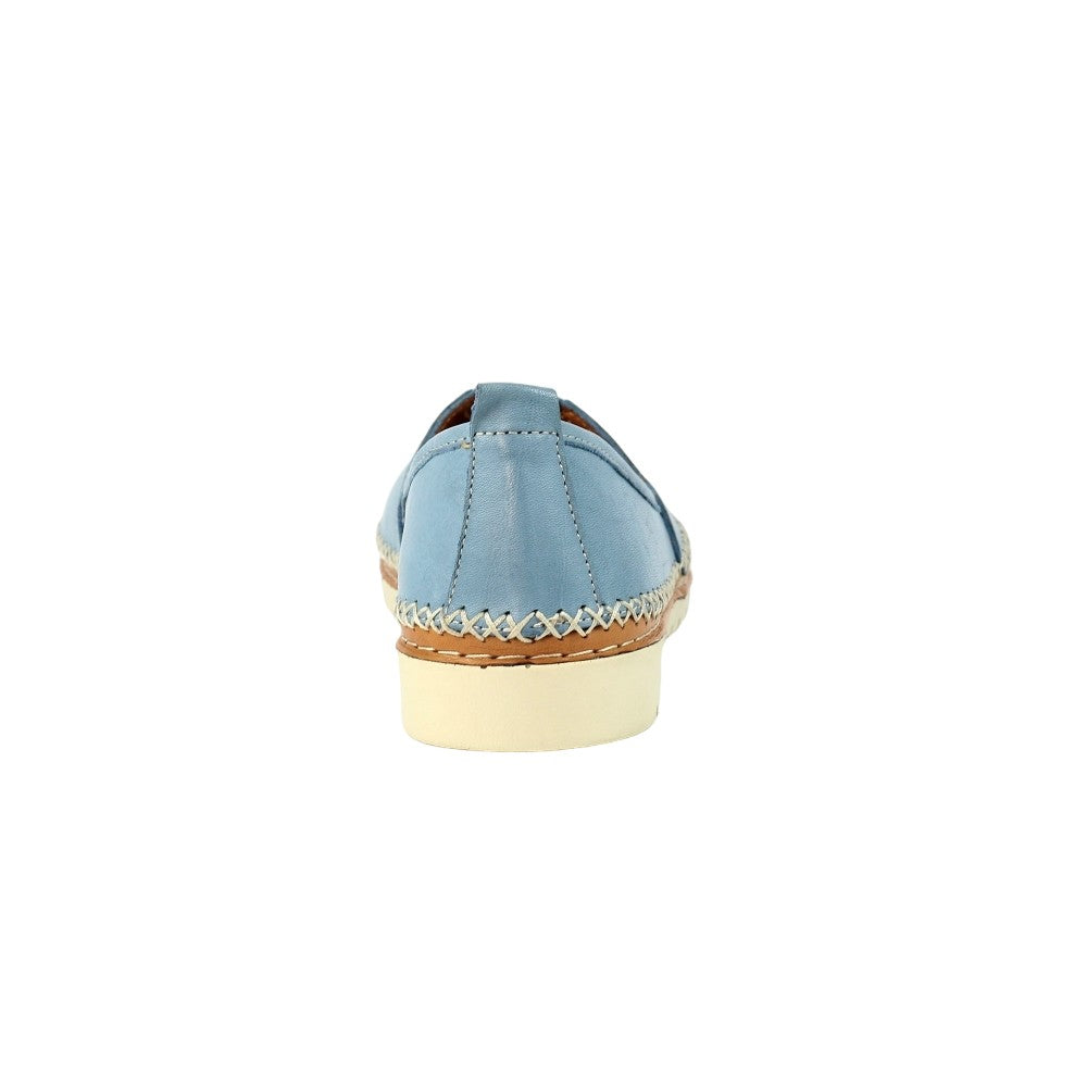 Mid Blue - Back - Lunar Womens-Ladies Flutter Shoes