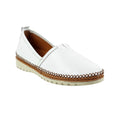 White - Front - Lunar Womens-Ladies Flutter Shoes