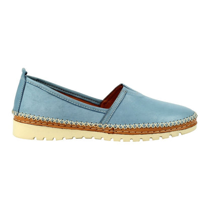 Mid Blue - Side - Lunar Womens-Ladies Flutter Shoes
