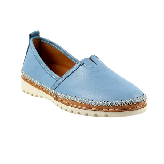 Mid Blue - Front - Lunar Womens-Ladies Flutter Shoes