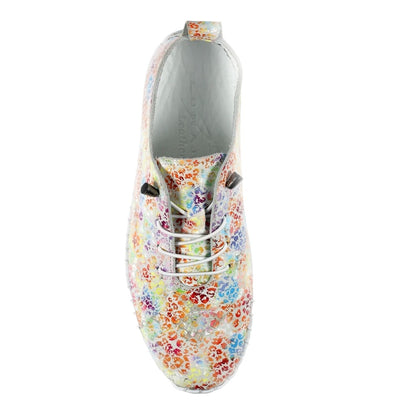 Multicoloured - Pack Shot - Lunar Womens-Ladies Ellington Leather Plimsolls