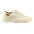 Beige - Side - Lazy Dogz Womens-Ladies Jayne Trainers