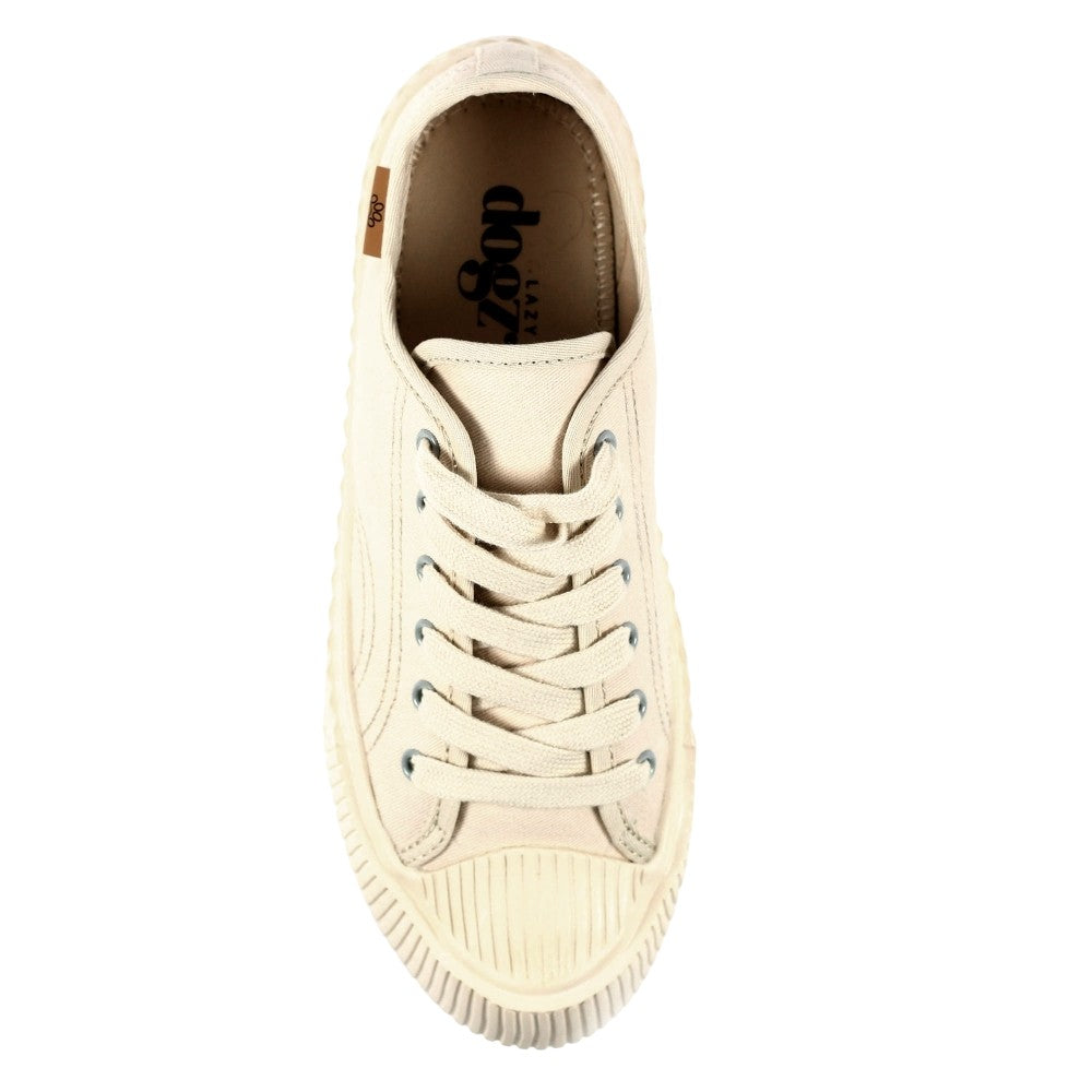 Beige - Lifestyle - Lazy Dogz Womens-Ladies Jayne Trainers