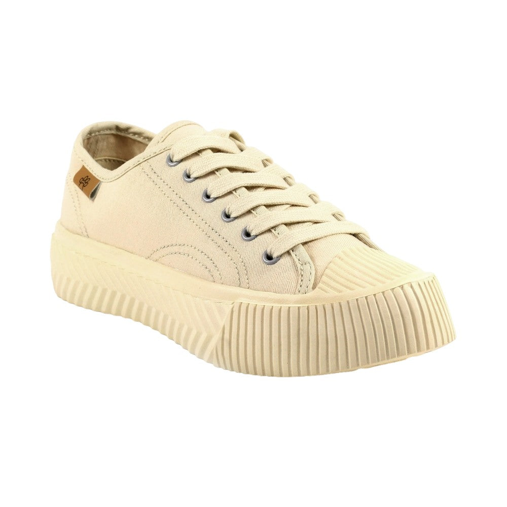 Beige - Front - Lazy Dogz Womens-Ladies Jayne Trainers