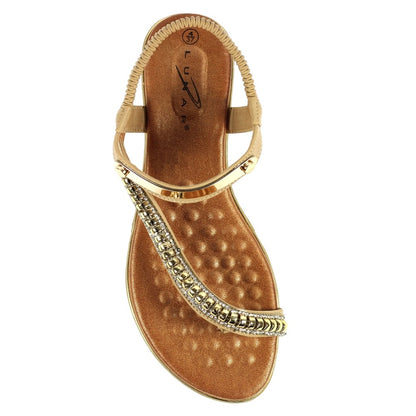 Beige - Lifestyle - Lunar Womens-Ladies Asia II Sandals