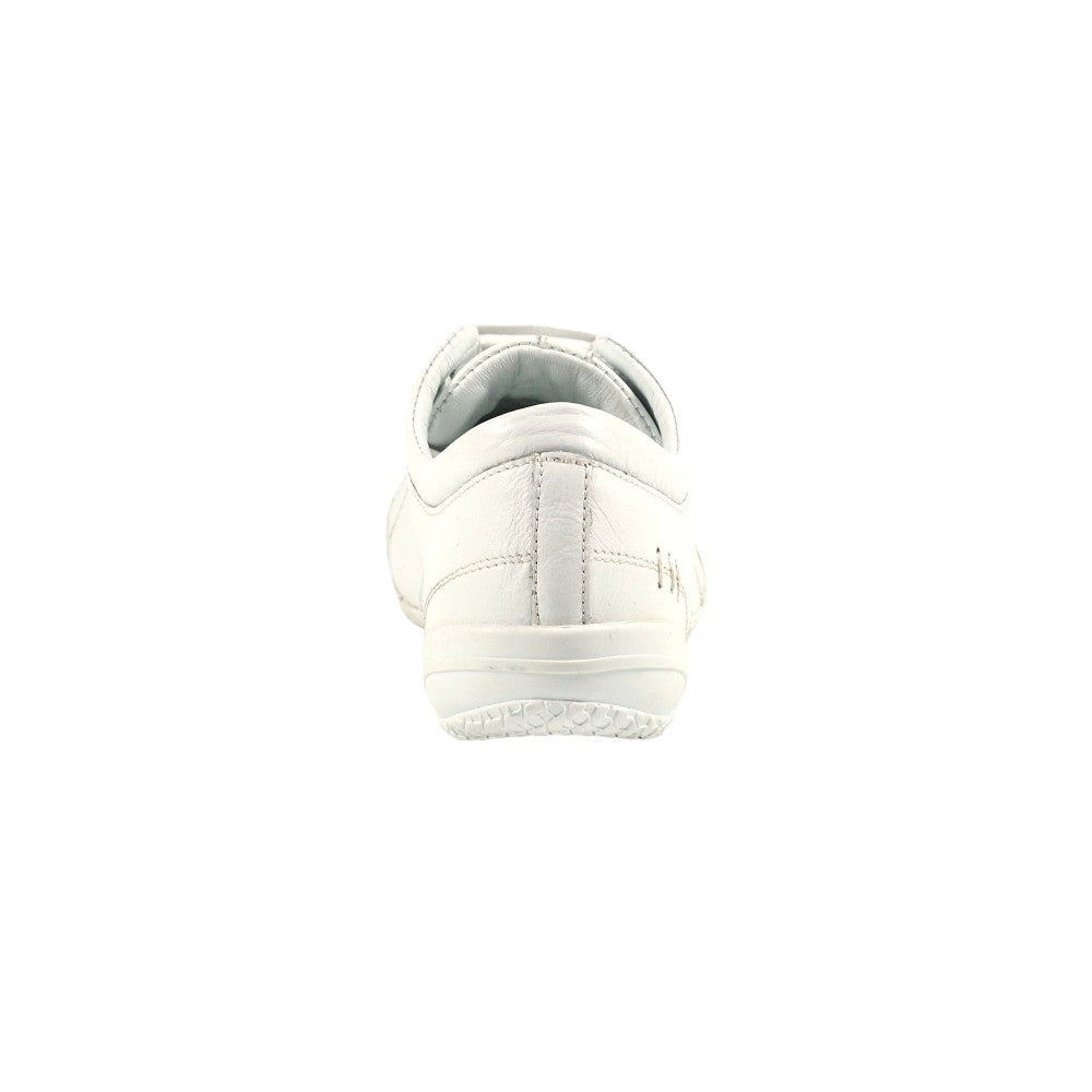 White - Back - Lunar Womens-Ladies Carrick II Leather Trainers