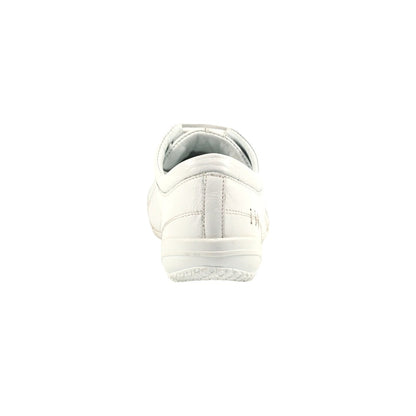 White - Back - Lunar Womens-Ladies Carrick II Leather Trainers