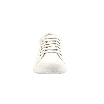 White - Pack Shot - Lunar Womens-Ladies Carrick II Leather Trainers